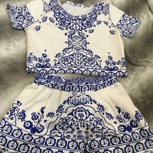 Shorts and crop top set
